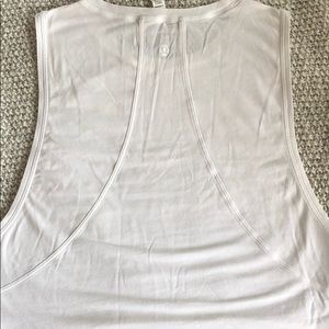 COPY - Lululemon white muscle tank- size 6